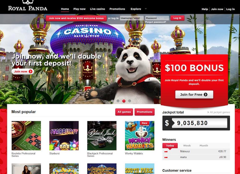 Royal Panda Homepage