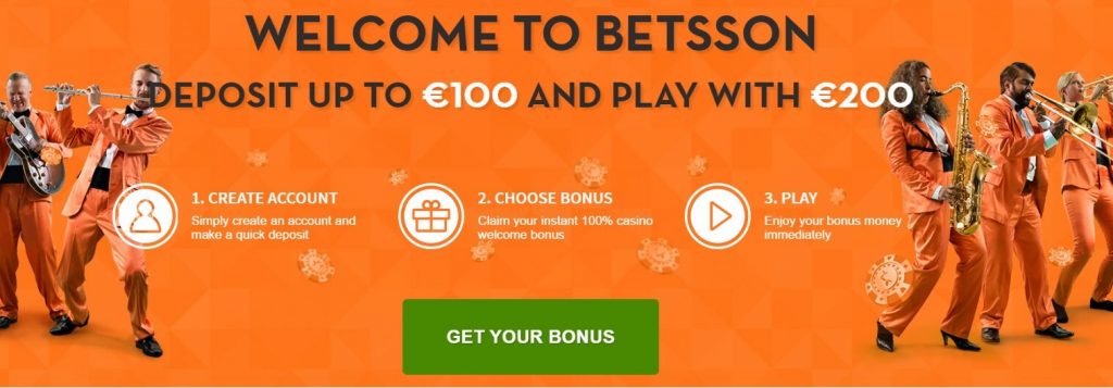 betsson welcome bonus