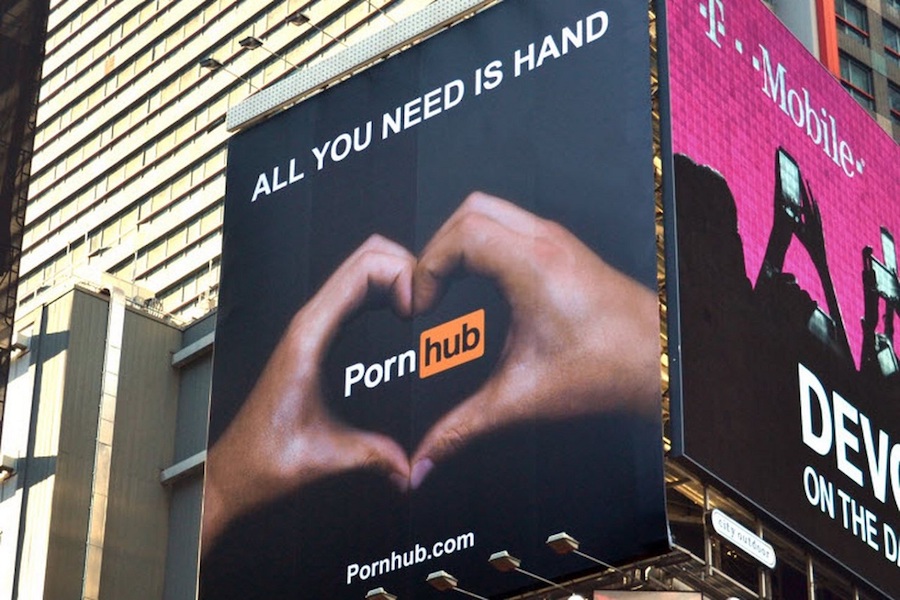 pornhub billboard ad