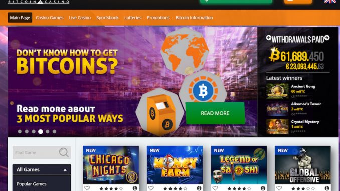 bitcasino bitcoin gambling